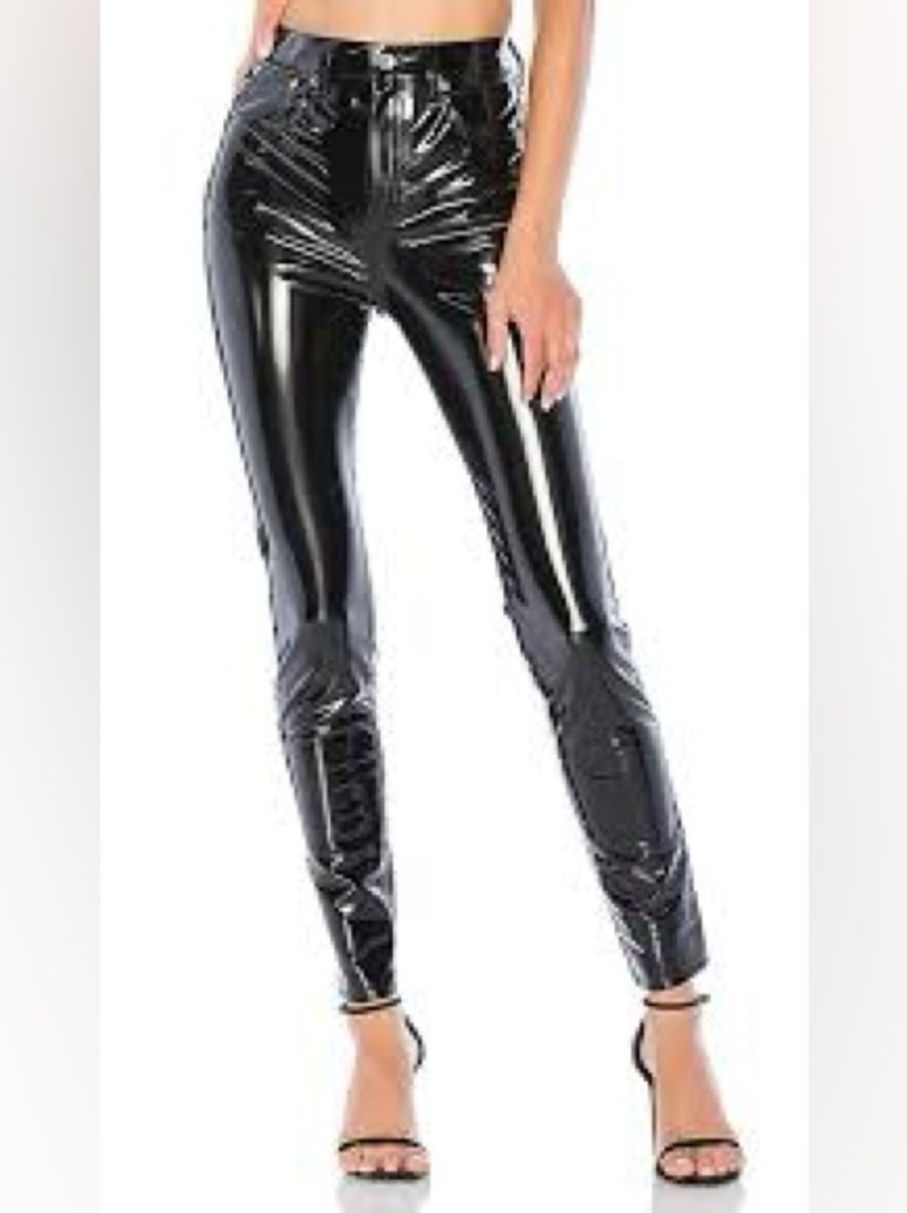 Rag & Bone High Rise Vinyl Skinny Pants Size 26